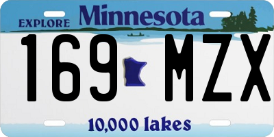 MN license plate 169MZX