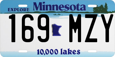 MN license plate 169MZY