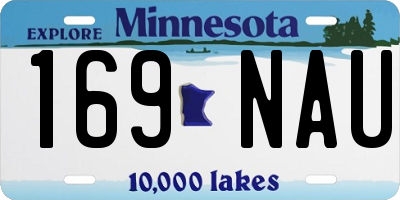 MN license plate 169NAU