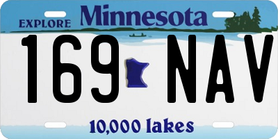 MN license plate 169NAV