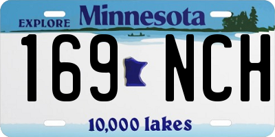 MN license plate 169NCH