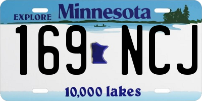 MN license plate 169NCJ