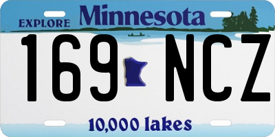 MN license plate 169NCZ