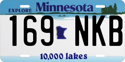MN license plate 169NKB