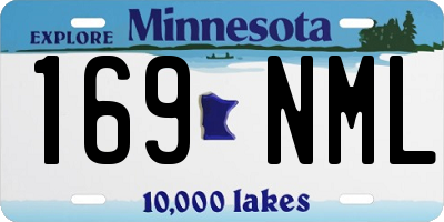 MN license plate 169NML