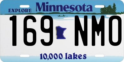 MN license plate 169NMO