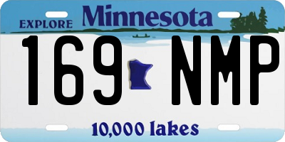 MN license plate 169NMP