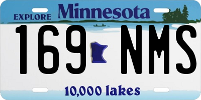 MN license plate 169NMS