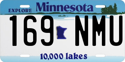 MN license plate 169NMU