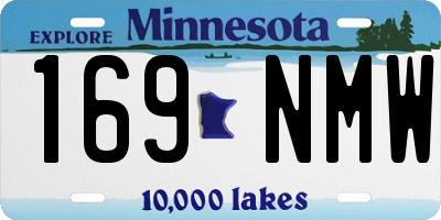 MN license plate 169NMW