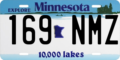 MN license plate 169NMZ