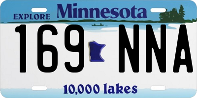 MN license plate 169NNA