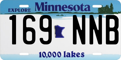 MN license plate 169NNB