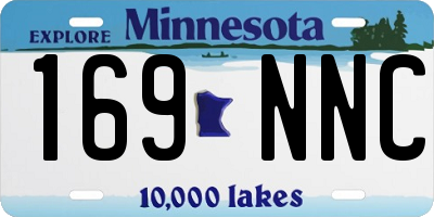 MN license plate 169NNC
