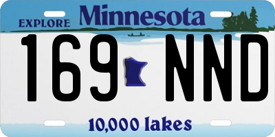 MN license plate 169NND