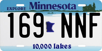 MN license plate 169NNF
