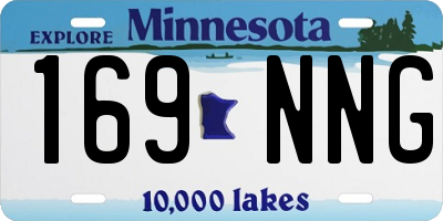 MN license plate 169NNG