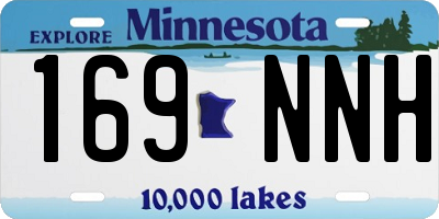 MN license plate 169NNH