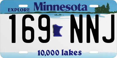 MN license plate 169NNJ