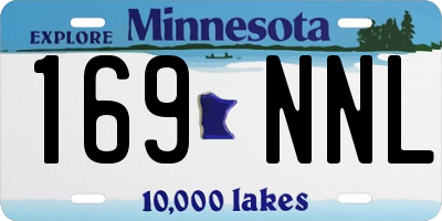 MN license plate 169NNL
