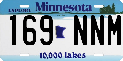 MN license plate 169NNM