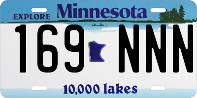 MN license plate 169NNN