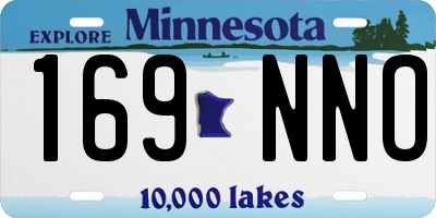 MN license plate 169NNO