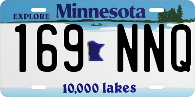 MN license plate 169NNQ
