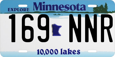 MN license plate 169NNR