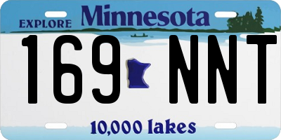 MN license plate 169NNT