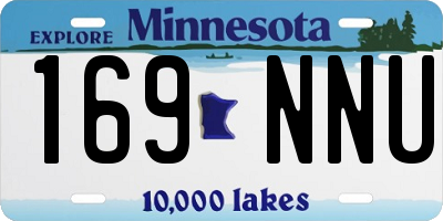 MN license plate 169NNU
