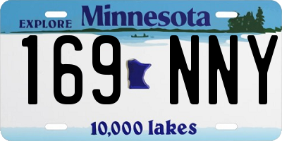 MN license plate 169NNY