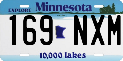 MN license plate 169NXM