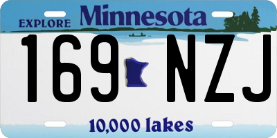 MN license plate 169NZJ