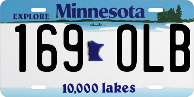 MN license plate 169OLB