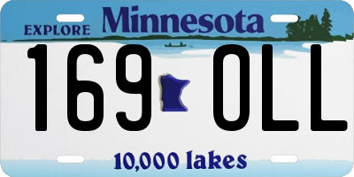 MN license plate 169OLL