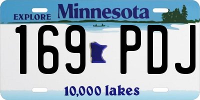 MN license plate 169PDJ