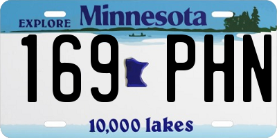 MN license plate 169PHN