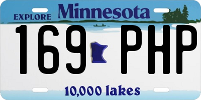 MN license plate 169PHP