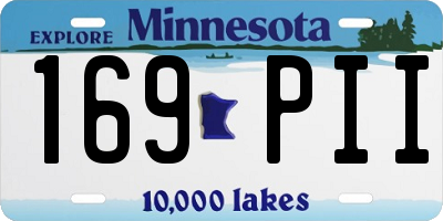 MN license plate 169PII