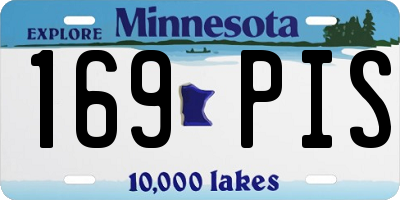 MN license plate 169PIS