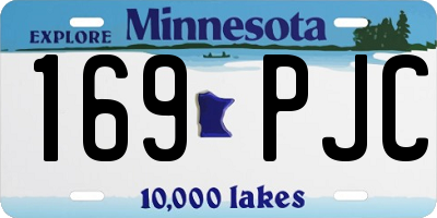 MN license plate 169PJC