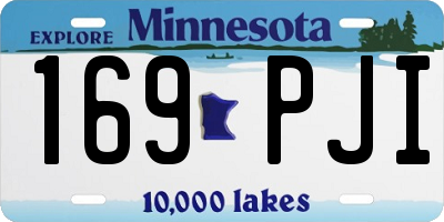 MN license plate 169PJI