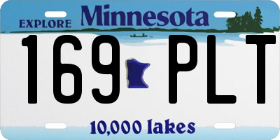 MN license plate 169PLT