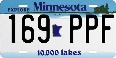 MN license plate 169PPF