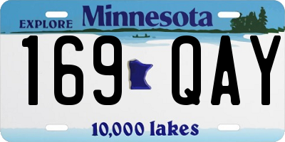 MN license plate 169QAY