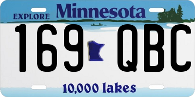MN license plate 169QBC