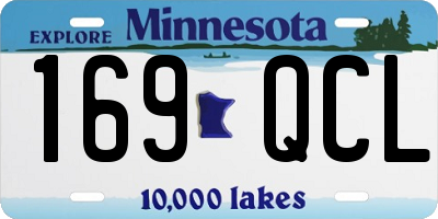 MN license plate 169QCL