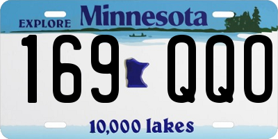 MN license plate 169QQO