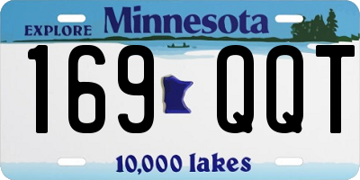 MN license plate 169QQT